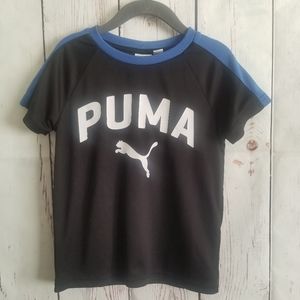 Puma Black Boy's Graphic T-Shirt 4T  M19